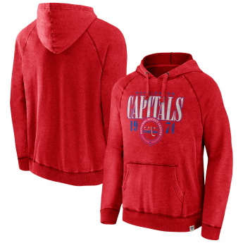 Washington Capitals pánska mikina s kapucňou A/LS Hoodie red