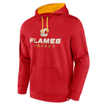 Calgary Flames pánska mikina s kapucňou Poly Fleece POH red