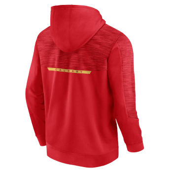 Calgary Flames pánska mikina s kapucňou Poly Fleece POH red