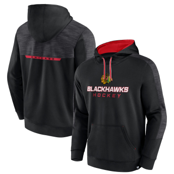 Chicago Blackhawks pánska mikina s kapucňou Poly Fleece POH black