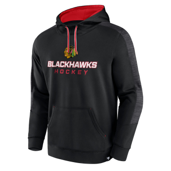 Chicago Blackhawks pánska mikina s kapucňou Poly Fleece POH black