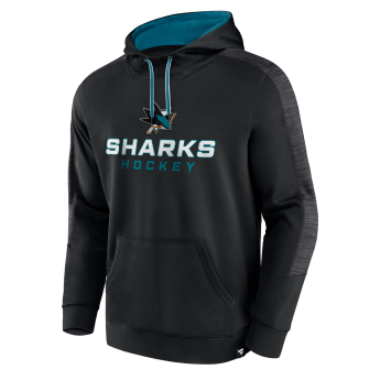 San Jose Sharks pánska mikina s kapucňou Poly Fleece POH black