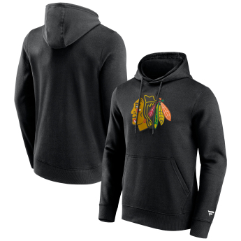 Chicago Blackhawks pánska mikina s kapucňou Primary Logo Graphic Hoodie black