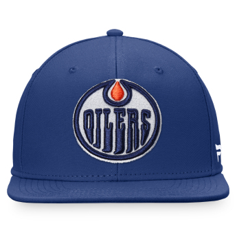 Edmonton Oilers čiapka flat šiltovka Core Snapback blue