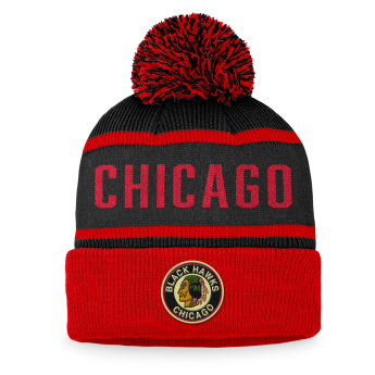 Chicago Blackhawks zimná čiapka Heritage Beanie Cuff with Pom