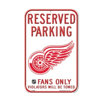 Detroit Red Wings ceduľa na stenu Reserved Parking Sign