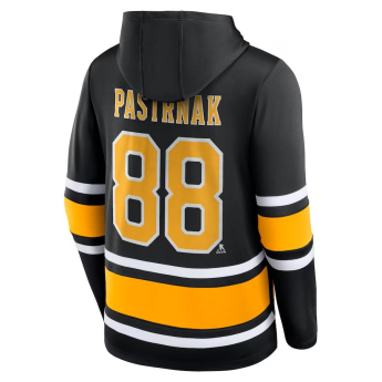 Boston Bruins pánska mikina s kapucňou Pastrňák Name & Number Lace-Up Pullover Hoodie