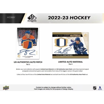 NHL boxy hokejové karty NHL 2022-23 Upper Deck SP Hockey Hobby Box