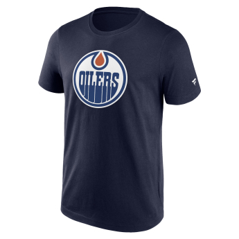 Edmonton Oilers pánske tričko Primary Logo Graphic T-Shirt blue