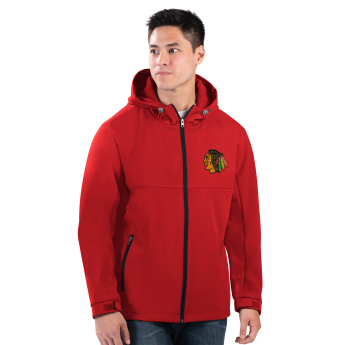 Chicago Blackhawks pánska bunda s kapucňou Hot Softshell Jacket