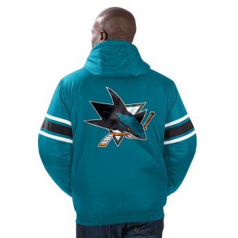 San Jose Sharks pánska bunda s kapucňou Tight End Winter Jacket