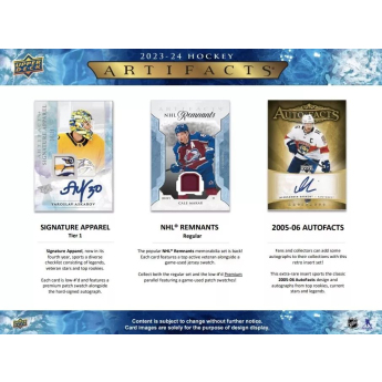 NHL boxy hokejové karty NHL 2023-24 Upper Deck Artifacts Hockey Hobby Box
