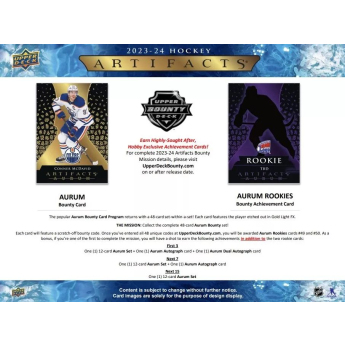 NHL boxy hokejové karty NHL 2023-24 Upper Deck Artifacts Hockey Hobby Box