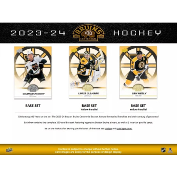 NHL boxy hokejové karty NHL 2023-24 Upper Deck Boston Bruins Centennial Box Set