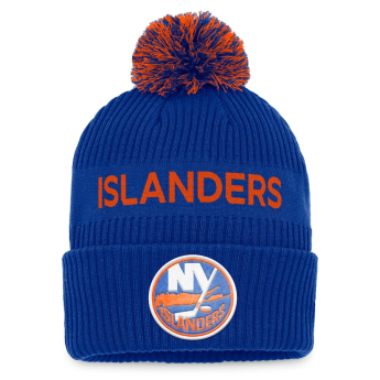 New York Islanders detská zimná čiapka NHL Draft Authentic Pro Cuffed Knit Hat with Pom
