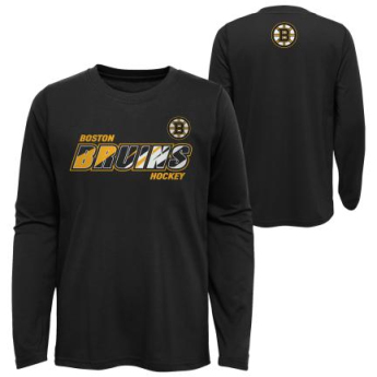 Boston Bruins detské tričko s dlhým rukávom Rink Reimagined LS Ultra black