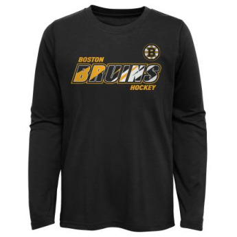 Boston Bruins detské tričko s dlhým rukávom Rink Reimagined LS Ultra black