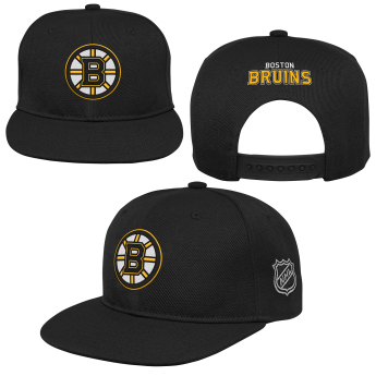 Boston Bruins detská čiapka flat šiltovka Logo Flatbrim Snapback