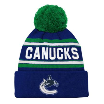 Vancouver Canucks detská zimná čiapka Wordmark Cuffed Pom