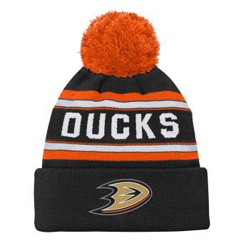 Anaheim Ducks detská zimná čiapka Jacquard Cuffed Knit With Pom