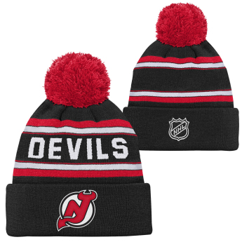 New Jersey Devils detská zimná čiapka Jacquard Cuffed Knit With Pom