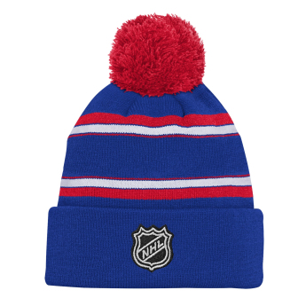 New York Rangers detská zimná čiapka Jacquard Cuffed Knit With Pom