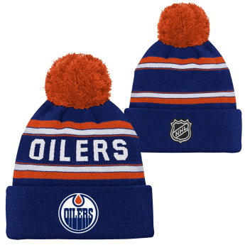 Edmonton Oilers detská zimná čiapka Jacquard Cuffed Knit With Pom