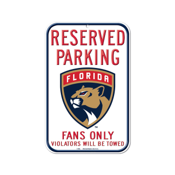 Florida Panthers ceduľa na stenu Reserved Parking Sign