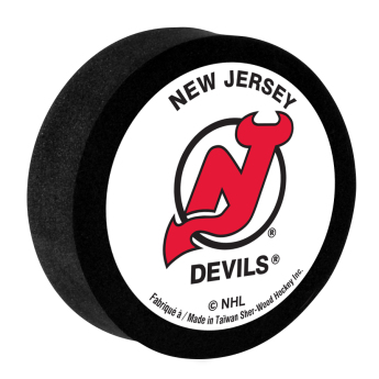 New Jersey Devils penový puk White Sher-Wood