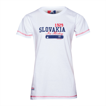 Hokejové reprezentácie dámske tričko Slovakia Stars white