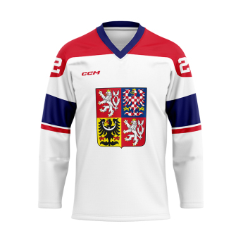 Hokejové reprezentácie hokejový dres Czech republic Fan white David Pastrňák #88