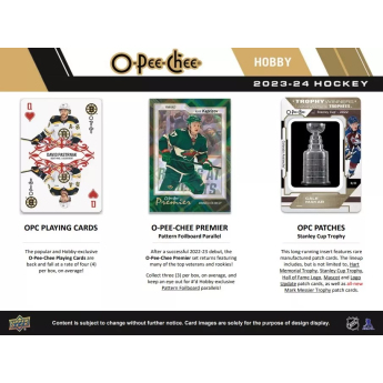 NHL boxy hokejové karty NHL 2023-24 Upper Deck O-Pee-Chee Hobby Box