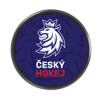 Hokejové reprezentácie puk navy Czech Ice Hockey logo lion