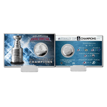 Colorado Avalanche pamätné mince 2022 Stanley Cup Champions Silver Mint Coin