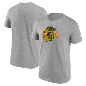 Chicago Blackhawks pánske tričko Primary Logo Graphic T-Shirt grey