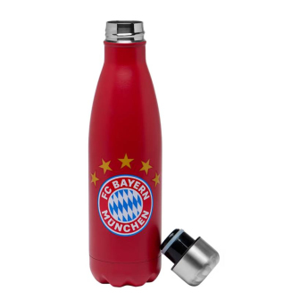 Bayern Mníchov fľaša na pitie Steel red