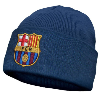 FC Barcelona detská zimná čiapka Knitted navy