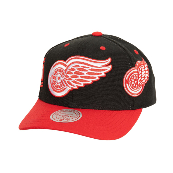 Detroit Red Wings čiapka flat šiltovka Overbite Pro Snapback Vntg