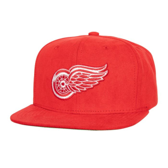 Detroit Red Wings čiapka flat šiltovka Sweet Suede Snapback Vntg red