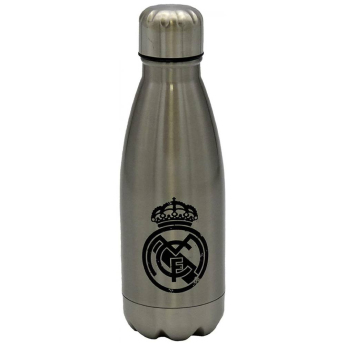 Real Madrid fľaša na pitie Plateada