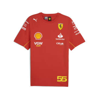 Ferrari pánske tričko Driver Sainz red F1 Team 2024