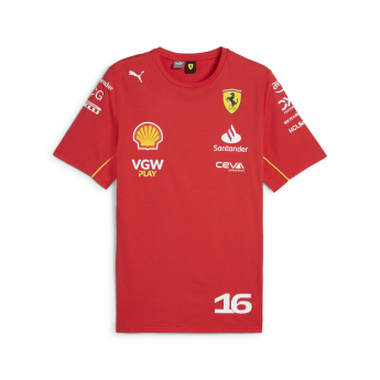 Ferrari pánske tričko Driver Leclerc red F1 Team 2024