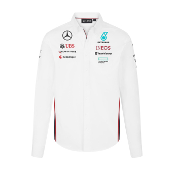 Mercedes AMG Petronas pánska košeľa Driver White F1 Team 2024
