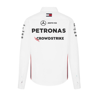 Mercedes AMG Petronas pánska košeľa Driver White F1 Team 2024