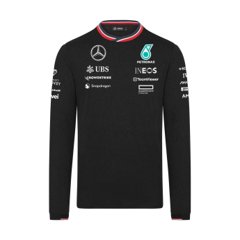 Mercedes AMG Petronas pánske tričko s dlhým rukávom Driver black F1 Team 2024
