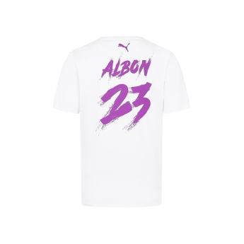 Williams pánske tričko Alexander Albon white F1 Team 2024