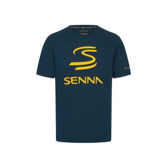 Ayrton Senna pánske tričko Logo blue 2024