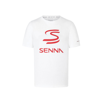Ayrton Senna pánske tričko Logo White 2024