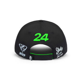 Stake Kick Sauber čiapka baseballová šiltovka Drivers Zhou Guanyu green-black F1 Team 2024