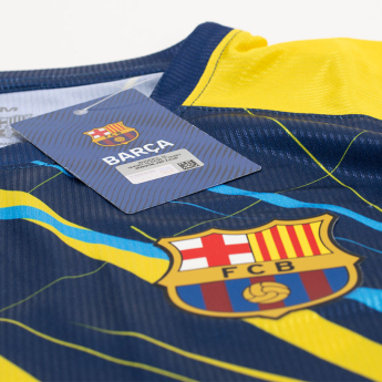 FC Barcelona detský futbalový dres Lined yellow